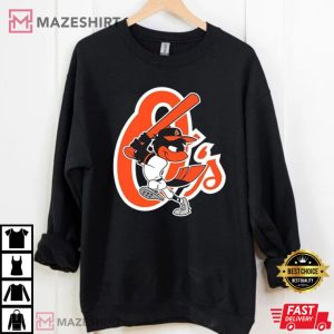 Vintage Baltimore Baseball Team Mascot Black Best T Shirt 4