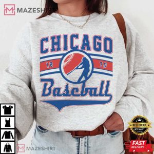 Vintage Chicago Cub Crewneck Baseball Game Day T Shirt 3