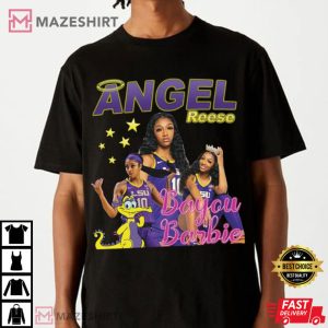 Angel Reese LSU Bayou Barbie Graphic T Shirt 2