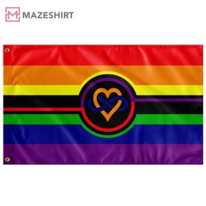 Polyamory Pride Rainbow Wall Best Flag 1