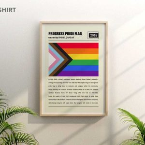 Progress Pride Flag LGBTQ Wall Art Poster 1