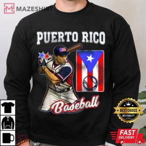 Puerto Rico Baseball PR Boricua Player T Shirt 3