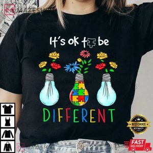 Its Ok To Be Different Autism Awareness T Shirt 1