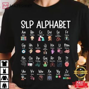 Speech Language Pathologist Alphabet Best T Shirt 1