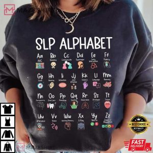 Speech Language Pathologist Alphabet Best T Shirt 4