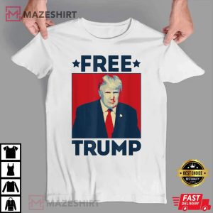 Free Trump Pop Art Portrait Retro Vintage T Shirt 4