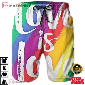 Gay Pride LGBTQ Aloha Hawaiian Shorts