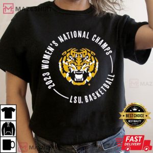 Official LSU Womens National Championship Circle T Shirt 1