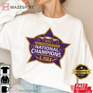 LSU Tiger Womens National Championship Logo T Shirt 4