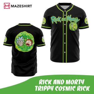 Rick And Morty Trippy Cosmic Baseball Jersey