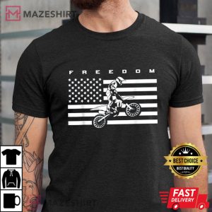 American Flag Motocross Apparel Motocross Dirt Bike T Shirt 1