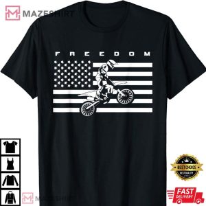American Flag Motocross Apparel Motocross Dirt Bike T Shirt 3