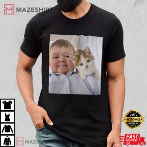 Hasbulla With Cat Mini Khabib Meme Unisex T Shirt 1