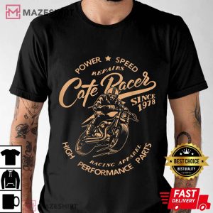 Vintage Cafe Racer Motorcycle Racing Bikers Gift T Shirt 3
