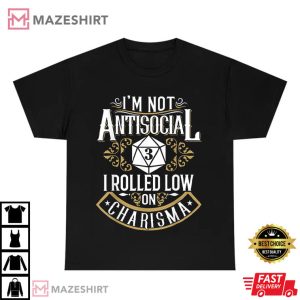 Im Not Antisocial Funny Antisocial T Shirt 1