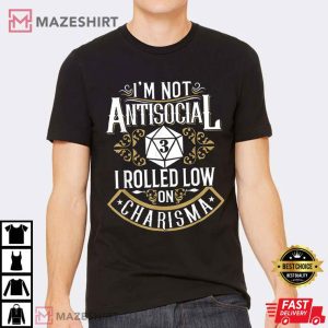 Im Not Antisocial Funny Antisocial T Shirt 2
