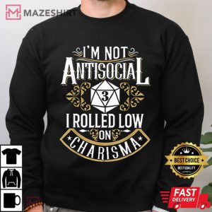 Im Not Antisocial Funny Antisocial T Shirt 4