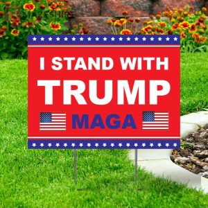 I Stand With Trump MAGA Flag