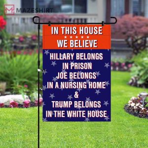 Anti Biden Hillary Support Donald Trump Garden Flag 3