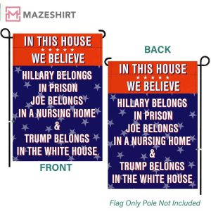 Anti Biden Hillary Support Donald Trump Garden Flag 4