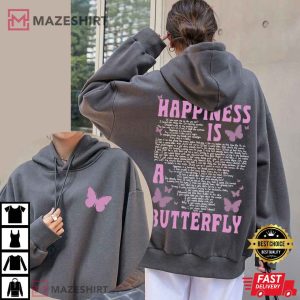Lana Del Rey Happiness Is A Butterfly Lyrics T-Shirt