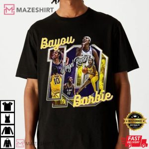 Bayou Barbie Angel Reese LSU Tiger T Shirt 2