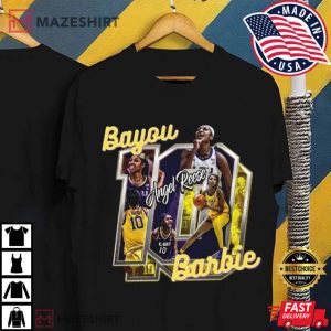 Bayou Barbie Angel Reese LSU Tiger T Shirt 4