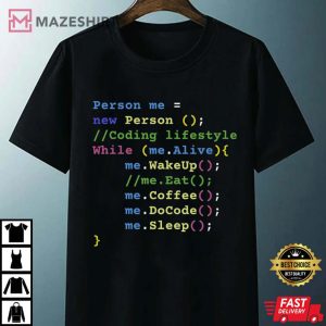 Coding Software Engineer Gift JavaScript Developer IT T Shirt 4