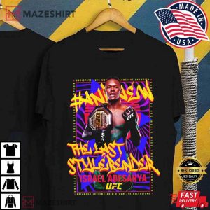 UFC Israel Adesanya 287 Champion T Shirt 4