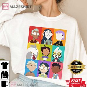 The Owl House All Characters Hexside Book Club T Shirt 2