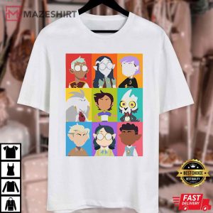 The Owl House All Characters Hexside Book Club T Shirt 3