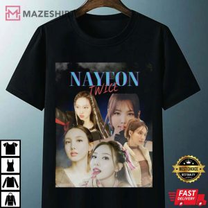 Twice Nayeon 90s Vintage Collage Fan Gift T Shirt 4