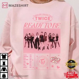 Twice Ready To Be World Tour 2023 Fan Gift T Shirt 3