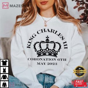 King Charles III Kings Coronation Royal Crown T Shirt 4