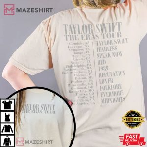 The Eras Tour 2023 Taylor Merch Comfort Colors T Shirt 2