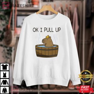 Ok I Pull Up Capybara Funny Capybara T Shirt 4