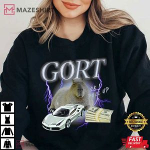 Capybara Gort Ok I Pull Up T Shirt 3