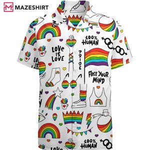 Love Is Love Hawaii Gay Pride Hawaiian Shirt 2 1