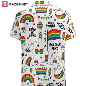 Love Is Love Hawaii Gay Pride Hawaiian Shirt 3 1