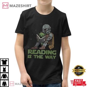 Mandalorian Baby Yoda Teacher Reading T Shirt 4