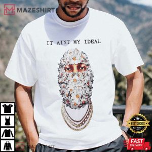 Hip Hop Flower Mask High End Fashion T Shirt 3