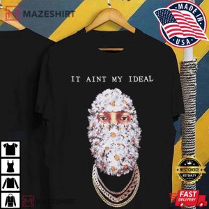 Hip Hop Flower Mask High End Fashion T Shirt 4