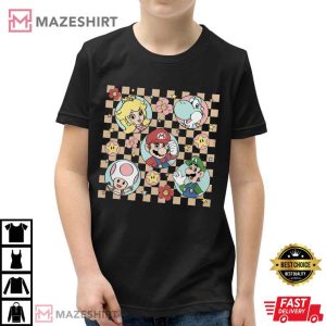 Super Mario Game Cute Vintage 90s Kids Gift T Shirt 2