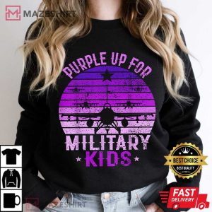 Purple Up For Military Kids Military Child Month 2023 T Shirt 4