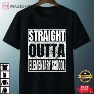 Straight Outta Elementary School Graduation Class 2023 T Shirt 4