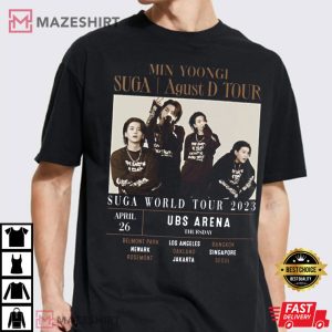 Suga Agust D World Tour Retro Fan Gift T Shirt 2