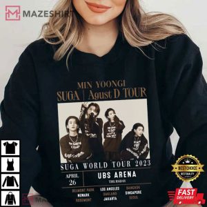 Suga Agust D World Tour Retro Fan Gift T Shirt 3
