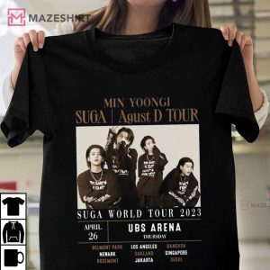 Suga Agust D World Tour Retro Fan Gift T Shirt 4