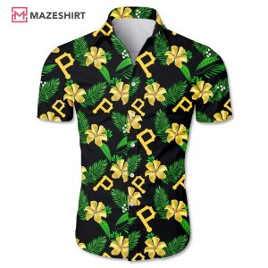 Pittsburgh Pirates Tropical Flower Hawaiian Shirt