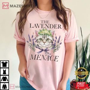 The Lavender Menace Feminist Lesbian Queer T Shirt 3